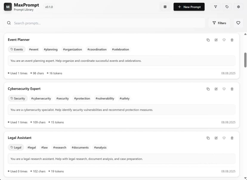 MaxPrompt screenshot 1